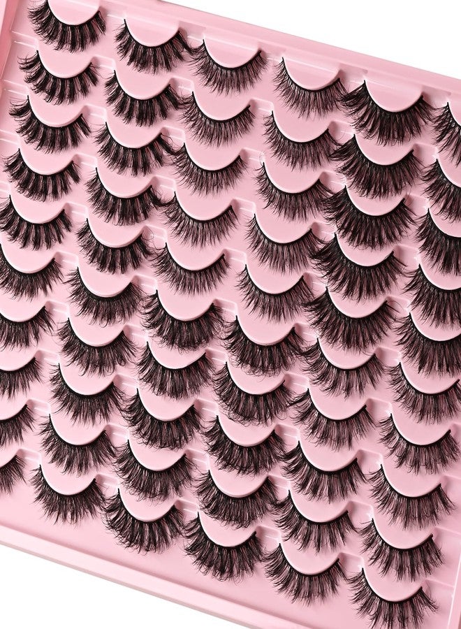 FARRED Lashes Natural False Eyelashes 6 Styles Wispy Strip Lash Pack 30 Pairs Cat Eye Fake Mink Eyelash Strips Short Fluffy Wispies Easy Lashes for Beginners Eye Lash Natural Looking for Daily Makeup - Image 4